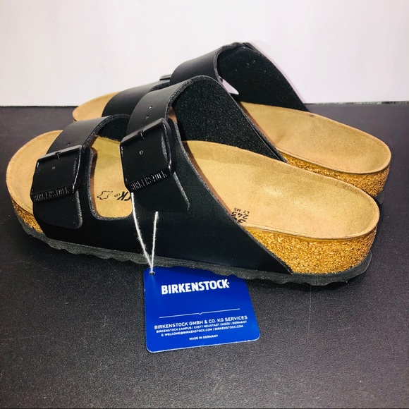 Leather and Cork Birkenstock Arizona Sandal Black - Picture 3 of 8